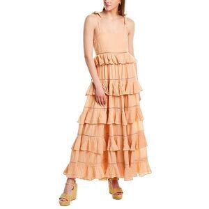 Ash & Eden Womens  Diwani Maxi Dress, Pink